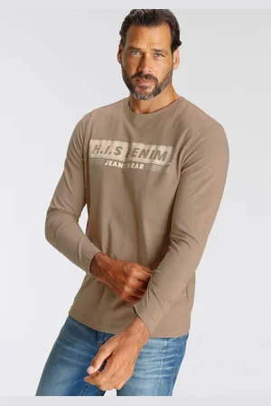 H.I.S Longsleeve Langarm, bedrukt, ronde hals, voor vrije tijd