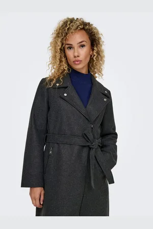 ONLY Lange jas ONLAUGUSTA LIFE BIKER COAT CC OTW