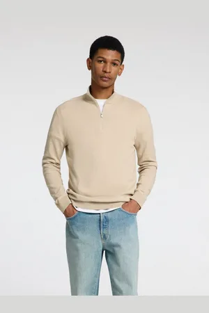 SELECTED Schipperstrui SLHBERG HALF ZIP CARDIGAN NOOS