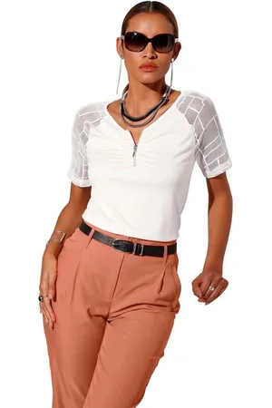 CRÉATION L Kanten Shirt (1-delig)