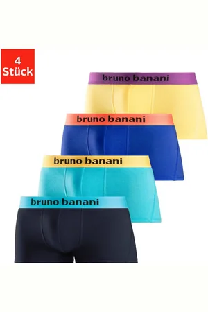 Bruno Banani Hipster strak zittende boxershorts met logo webband van katoenmix (set, 4 stuks)
