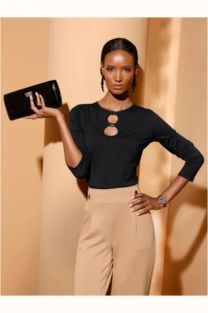CRÉATION L Shirt met lange mouwen Modal-mix-shirt (1-delig)