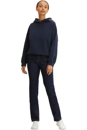 TOM TAILOR Rechte jeans Alexa straight met contrasterende stiksels