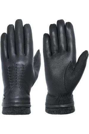 Pearlwood Leren handschoenen met fijne naden