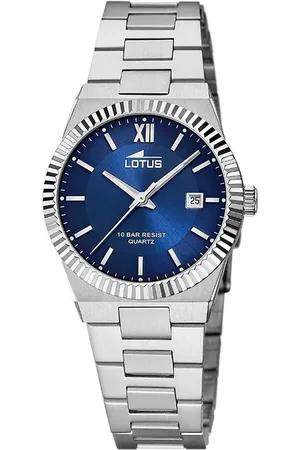 Lotus Kwartshorloge Polshorloge, dameshorloge, roestvrijstalen armband, tot 10 bar waterdicht