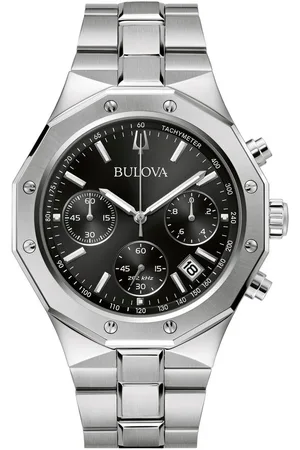 BULOVA Chronograaf 96B408 Horloge, quartz, herenhorloge, roestvrijstalen band, saffierglas