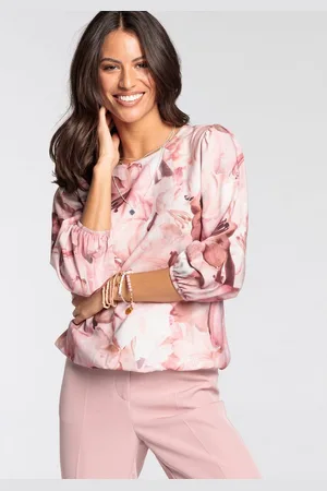 Laura Scott Gedessineerde blouse met elegante bloemenprint
