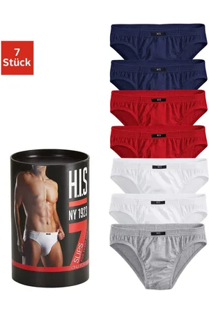 H.I.S Slip Onderbroeken voor heren verpakt in een blik van katoenmix (blik, 7 stuks)