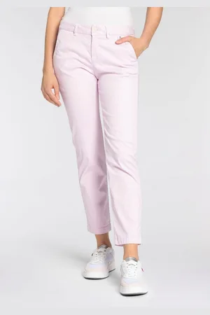 Herrlicher Stretchbroek Lovley Straight Satin Powerstrech