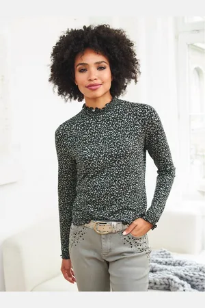 Heine Shirt met lange mouwen Gedessineerd shirt (1-delig)