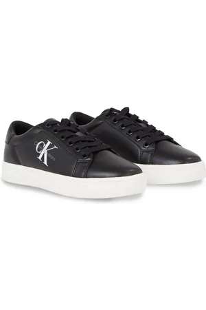 Calvin Klein Sneakers CLASSIC CUPSOLE LACEUP LTH WN met zijlogo, vrijetijdsschoen, lage schoen, veterschoen