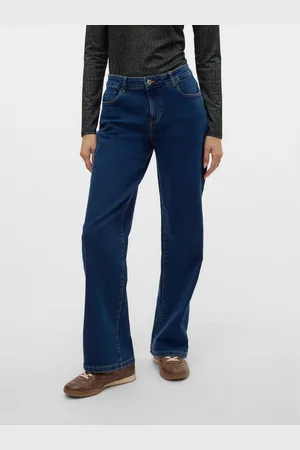 VERO MODA Wijde jeans VMELLY MR WIDE JEANS BLUE NOOS