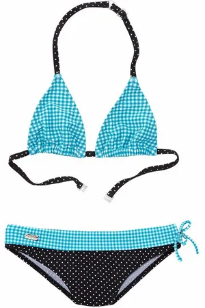 Buffalo Triangelbikini met motievenmix van ruit en stippen