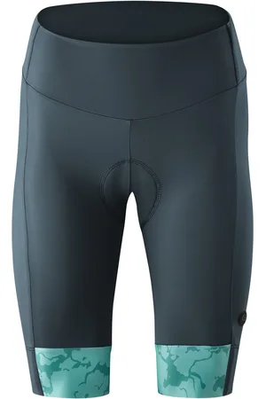 Gonso Fietsbroek Essential Shorts Kit W Dames fietspants met zitkussen, fietspants met comfortband, tight fit
