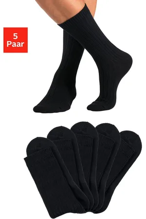 H.I.S Werksokken bijzonder grof gebreid (set, 5 paar)