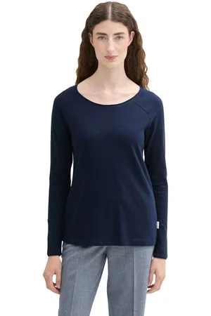 TOM TAILOR Shirt met lange mouwen met boothals