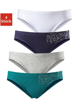 Petite Fleur Bikinibroekje mooie basic voor elke dag, met gebloemde glitterprint (set, 4 stuks)