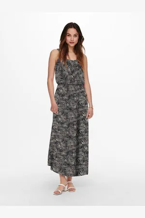 ONLY Maxi-jurk ONLNOVA LIFE VIS STRAP MAXI DRESS AOP