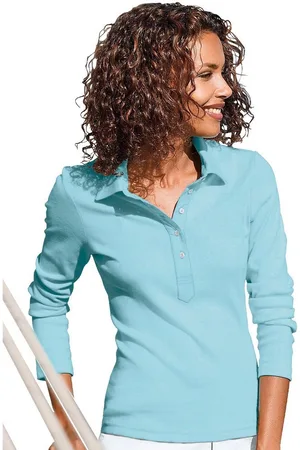 Casual Looks Poloshirt met lange mouwen Poloshirt (1-delig)