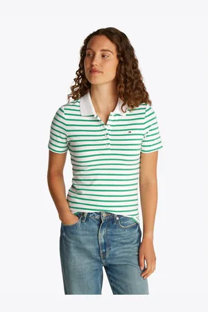 Tommy Hilfiger Poloshirt 1985 Slim Fit Pique Premium met logo-borduursel, met zijsplitten