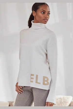 ELBSAND Sweater Coltrui van hoogwaardige brei, loungewear