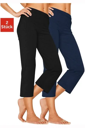 Vivance Capribroek met rubberen tailleband, loungewear (Set van 2)