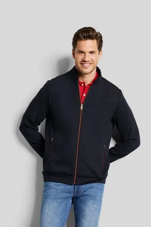 Bugatti Sweatvest met opstaande kraag