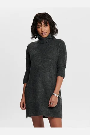 ONLY Gebreide jurk ONLJANA L/S COWLNCK DRESS