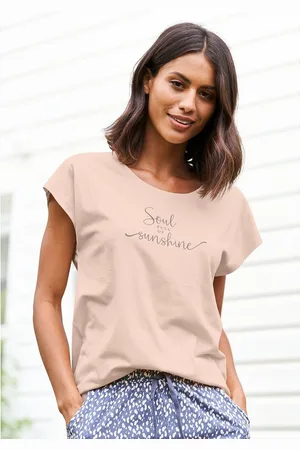 VIVANCE DREAMS T-shirt met zomer-statementprint