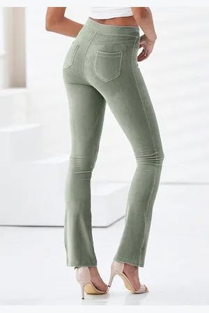 Lascana Jazzpants uit zacht materiaal in cordlook, loungewear