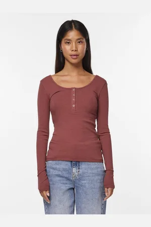 Pieces® Shirt met lange mouwen PCKITTE LS TOP NOOS BC