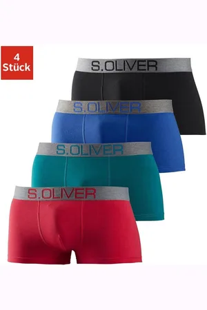 QS by s.Oliver Hipster strak zittende boxershorts voor heren van katoenmix (set, 4 stuks)