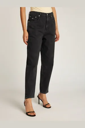 Tommy Hilfiger Mom jeans High waist - Mom-Jeans Tapered met logo-borduurwerk, in enkelvrije lengte
