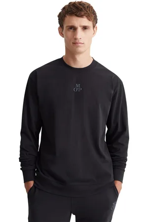 Marc O’ Polo Longsleeve Heavy-jersey met zachte, elastische ronde hals