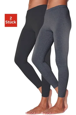 Vivance Legging met rubberen tailleband, loungewear (2-delig, Set van 2)