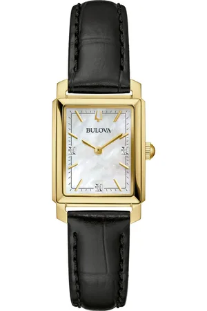 BULOVA Kwartshorloge 97P166 Polshorloge, dameshorloge, roestvrijstalen armband, met diamanten