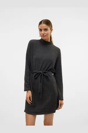 VERO MODA Gebreide jurk VMBELLA LS SHORT DRESS JRS NOOS