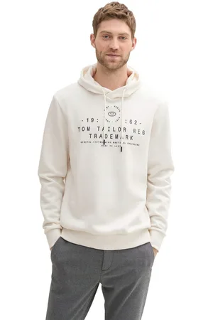 TOM TAILOR Hoodie met grote logo-frontprint