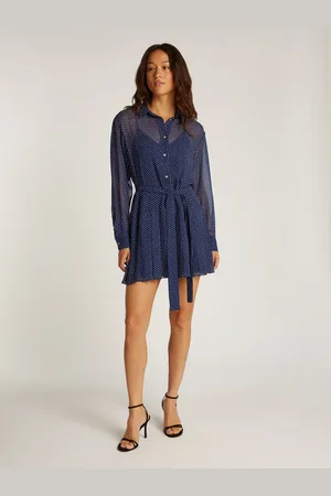 Tommy Hilfiger Jurk met overhemdkraag TJW STAR MINI SHIRT DRESS EXT