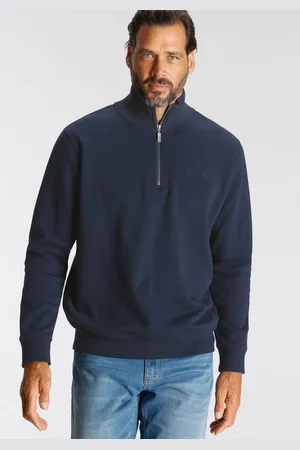 H.I.S Sweatshirt effen, van rekbare sweatstof, met logoborduring