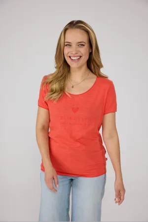 Lieblingsstück Shirt met ronde hals CiaEP met logoprint