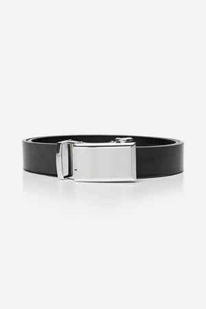 Carlo Monti Leren riem 3,5 cm breed, klassiek-business, automatische sluiting