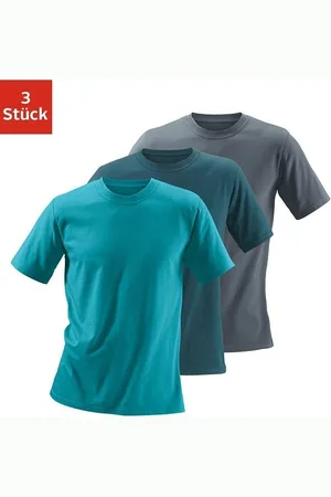 H.I.S T-shirt van katoen, perfect als ondershirt (set, 3-delig)