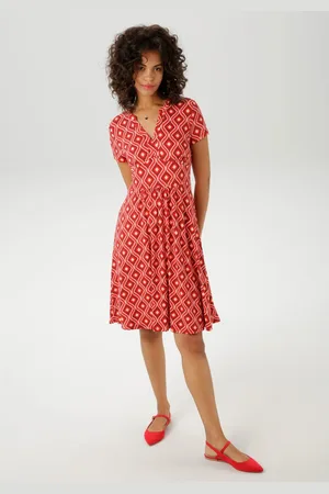 Aniston Zomerjurk met kleurharmonieuze retro-print - nieuwe collectie