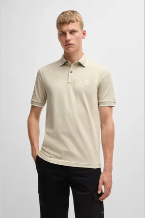 HUGO BOSS Poloshirt Passertip met boss badge