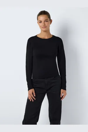 Noisy May Gebreide trui NMJAZ L/S O-NECK KNIT FWD NOOS