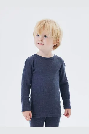 NAME IT Shirt met lange mouwen NMMWANG WOOL NEEDLE LS TOP SOLID NOOS