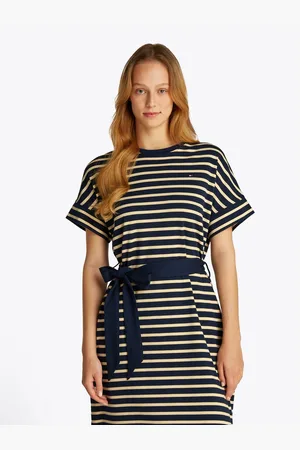 Tommy Hilfiger Jurk in a-lijn COTTON INTERLOCK SHORT DRESS