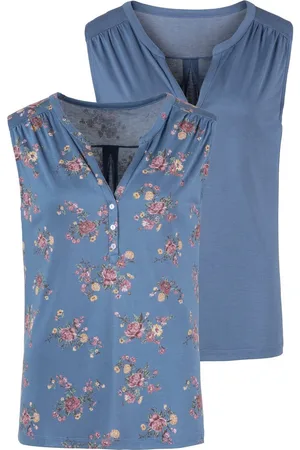 Lascana Shirttop in modieuze blouse-look (2-delig, Set van 2)