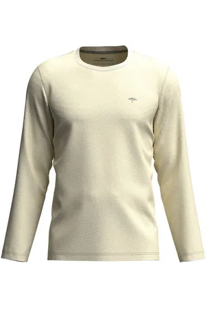 Fynch-Hatton Shirt met lange mouwen met logo-borduursel op de borst